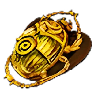 Gilded Sulphite Scarab