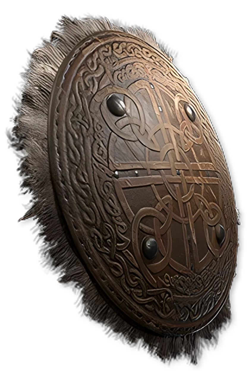Fur-lined Targe